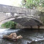 View downstream from beer garden
